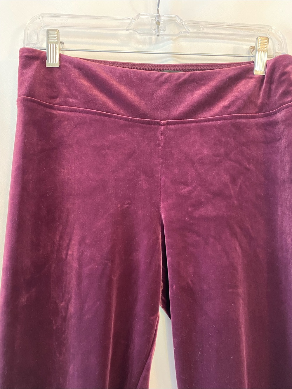 Talula Burgundy Velvet Velour Leggings LG Whimsygoth Fairygrunge Jewel Tone